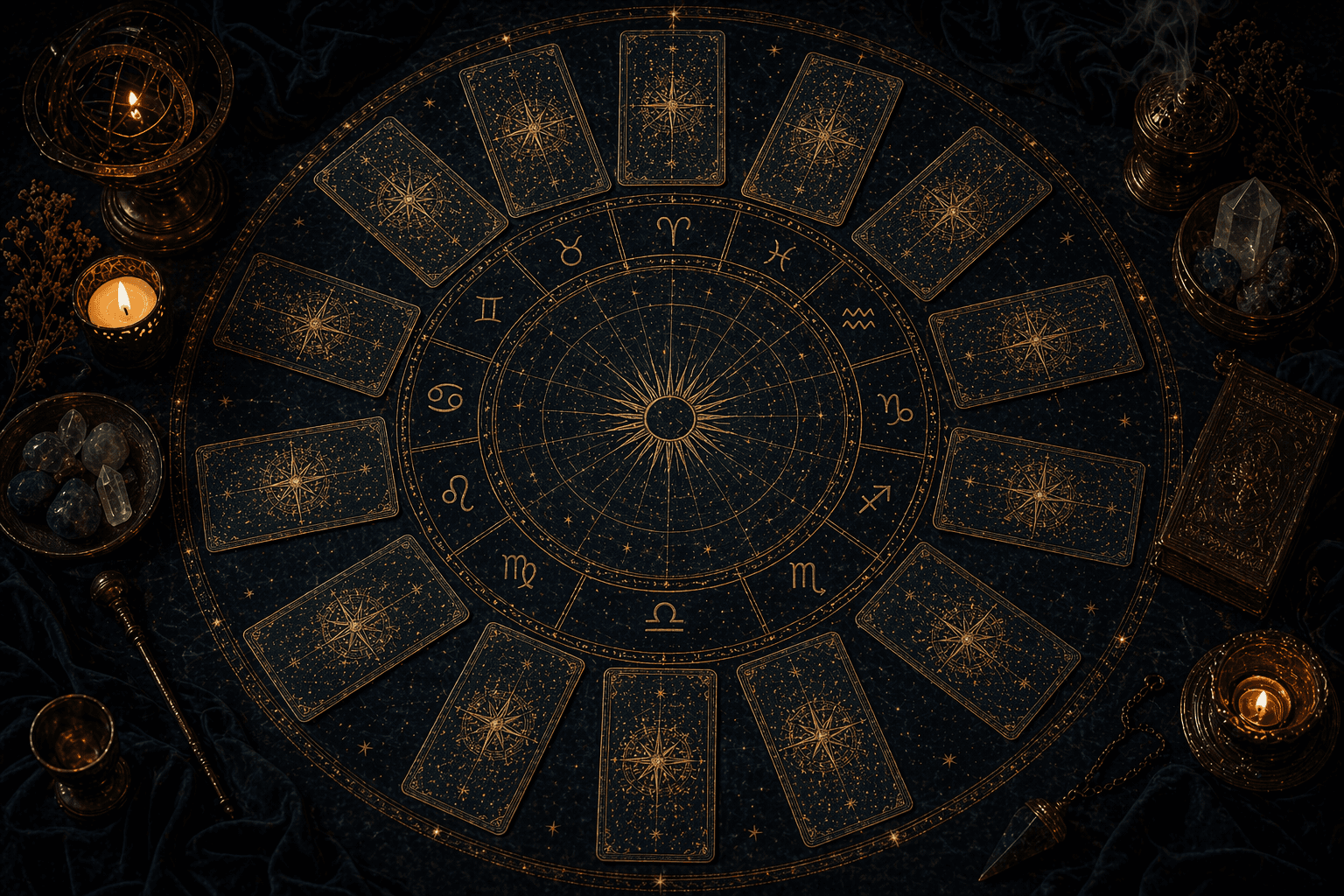12 Card Astrological Spread (Major Read)